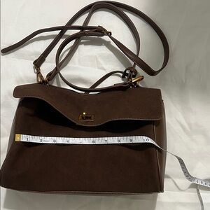 Elegant Brown Leather Handbag